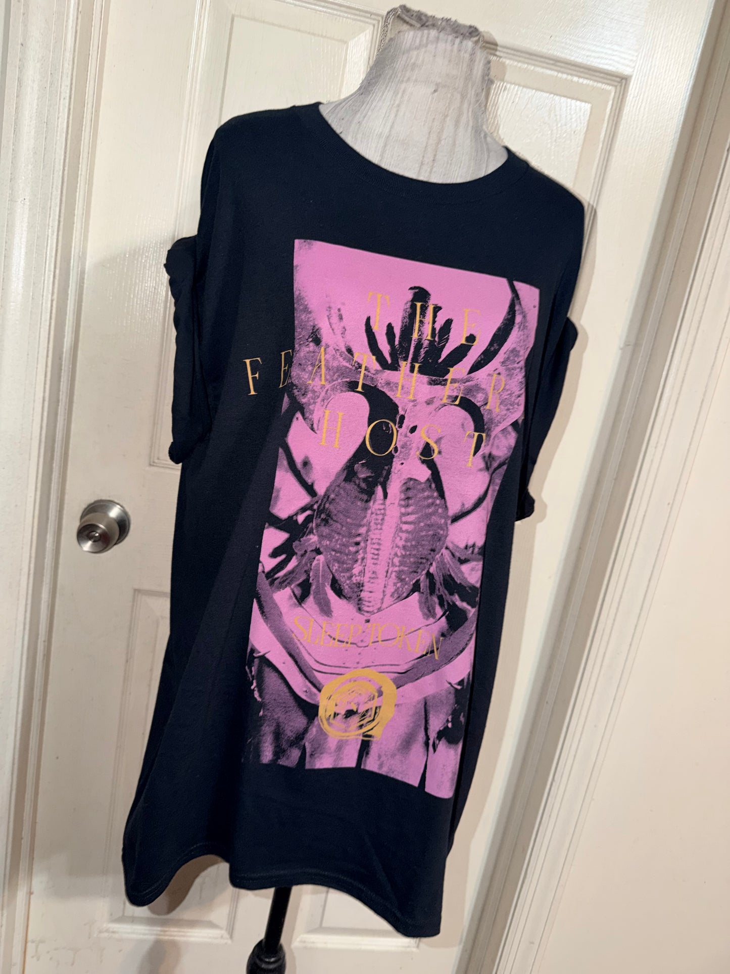 Sleep Token Double Sided Oversized Distressed Tee