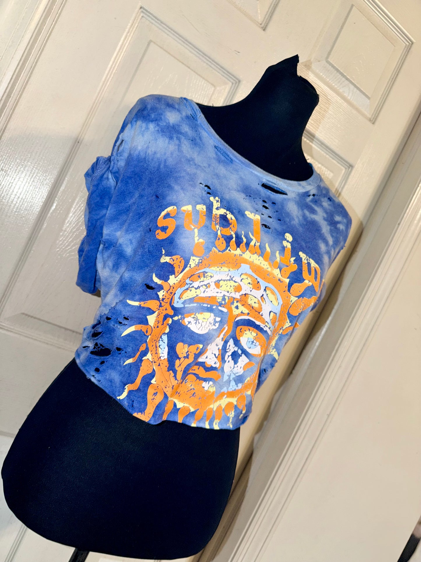 Sublime Distressed Open Tied Back Tee (as is)