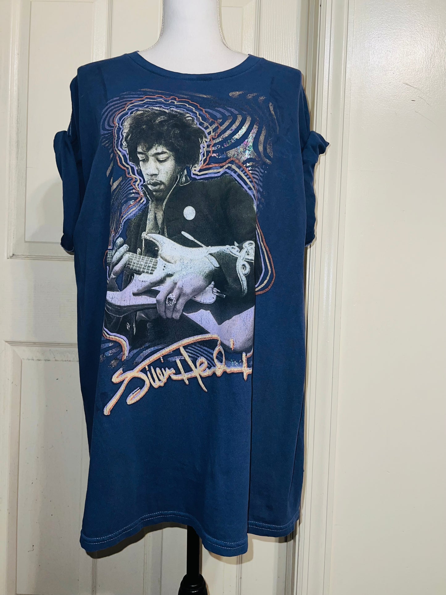 Jimi Hendrix Oversized Distressed Tee