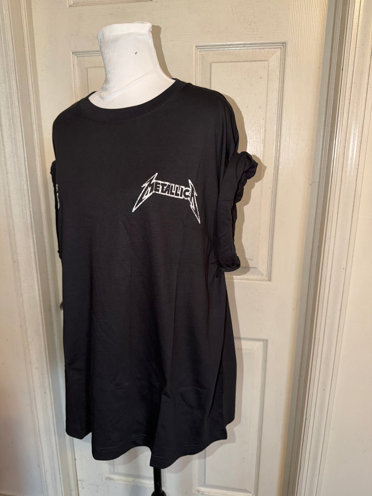 Metallica Double Sided Oversized Distressed Tee