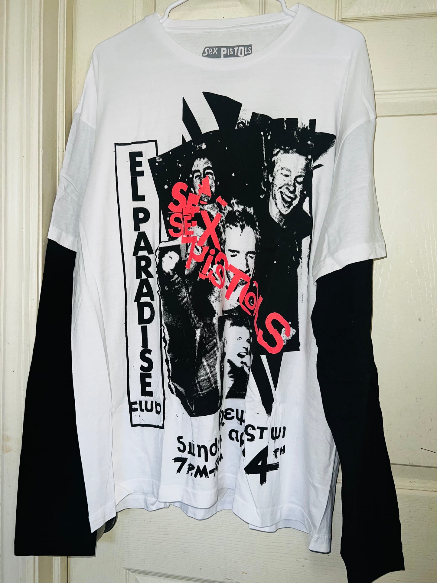 Sex Pistols Double Sided Long Sleeve Oversized Shirt