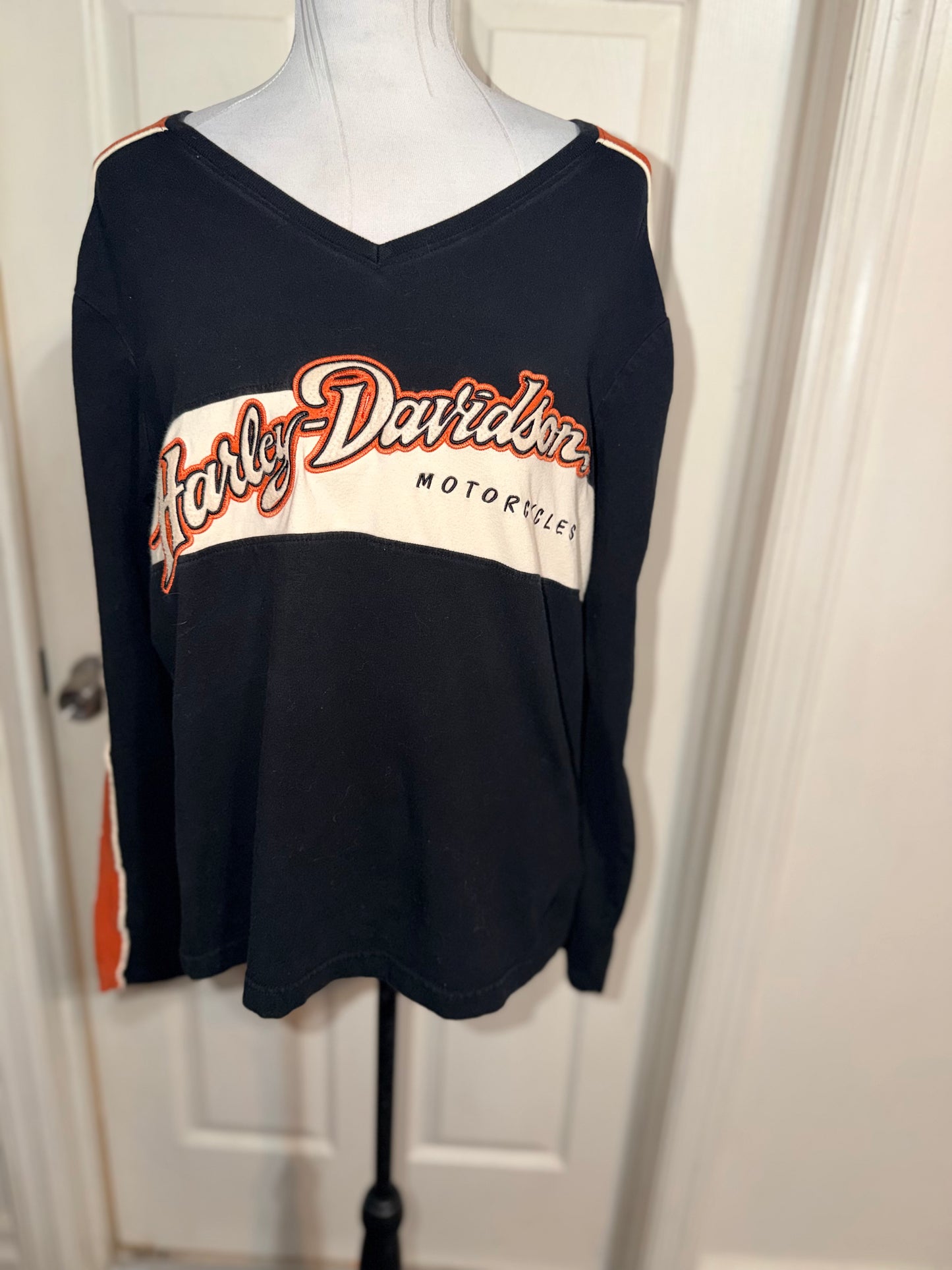 Harley Davidson Double Sided Oversized Long Sleeve Jersey Shirt