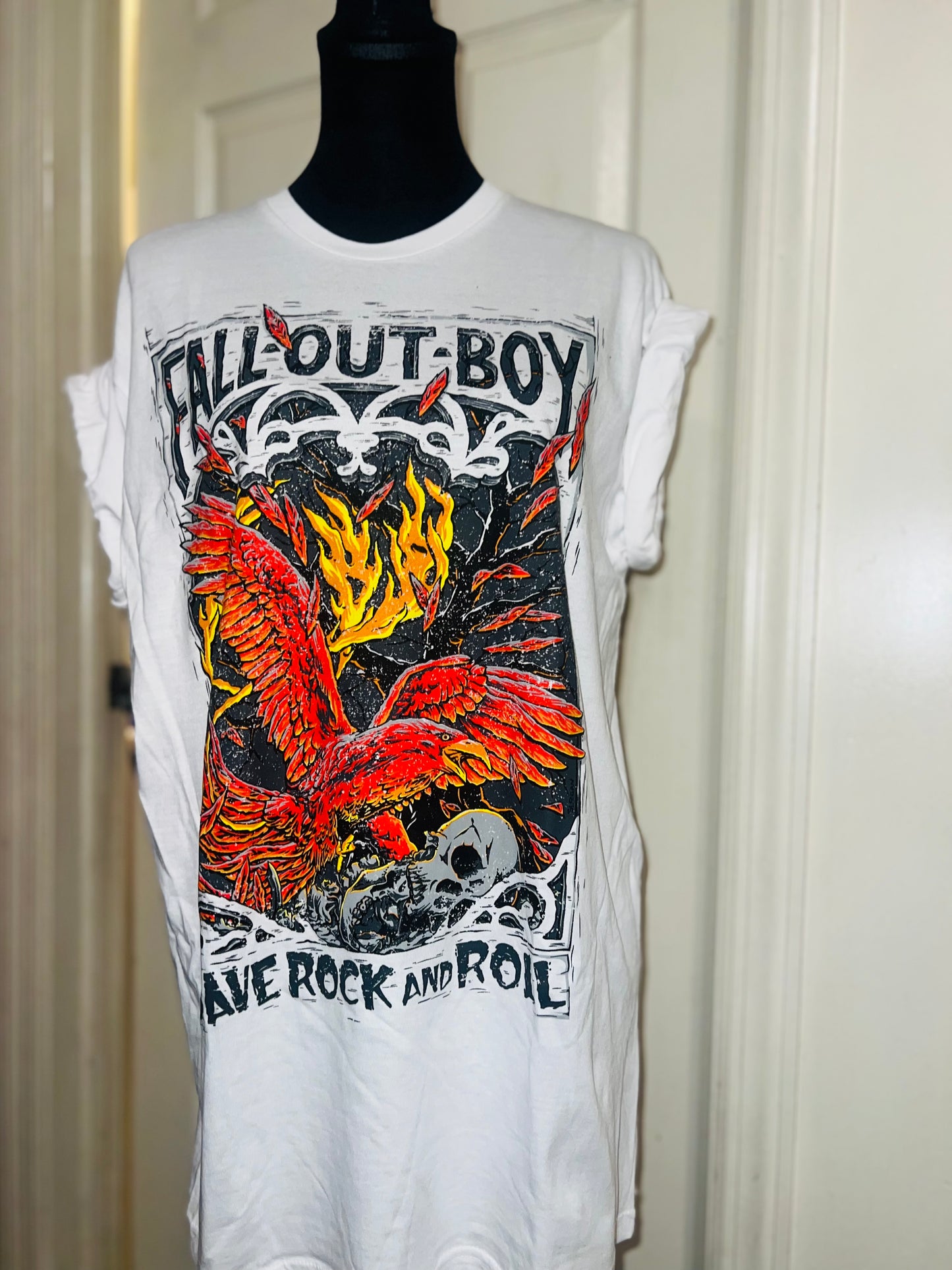 Fall Out Boy Oversized Distressed Tee