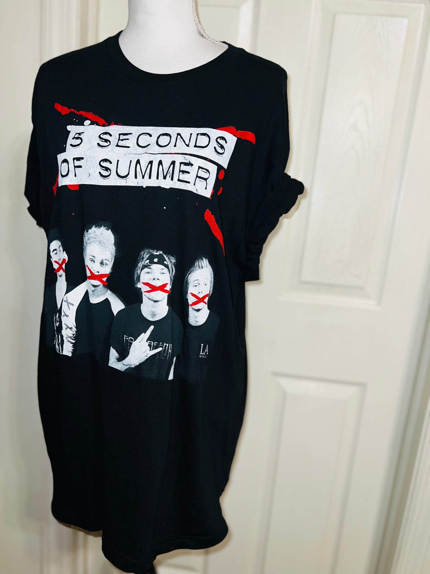 5 Seconds of Summer Distressed Tee