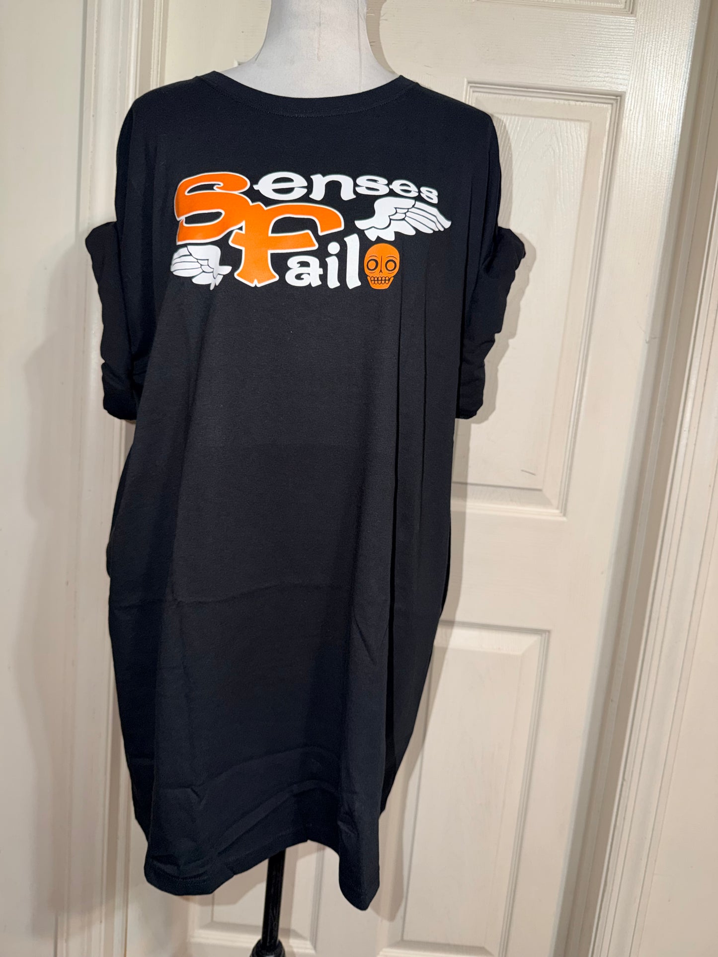 Senses Fail Oversized Distressed Tee