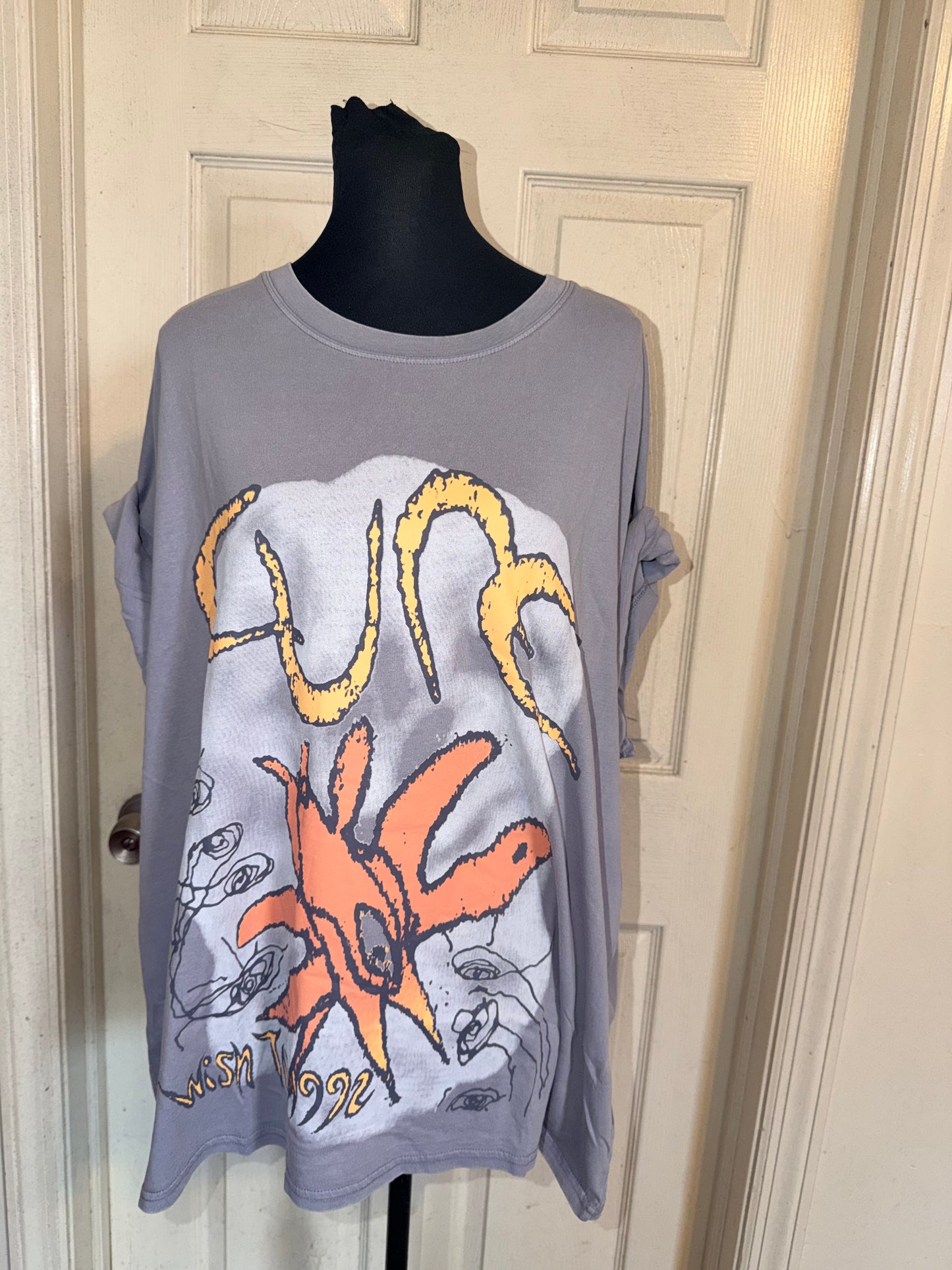 The Cure Oversized Distressed Tee