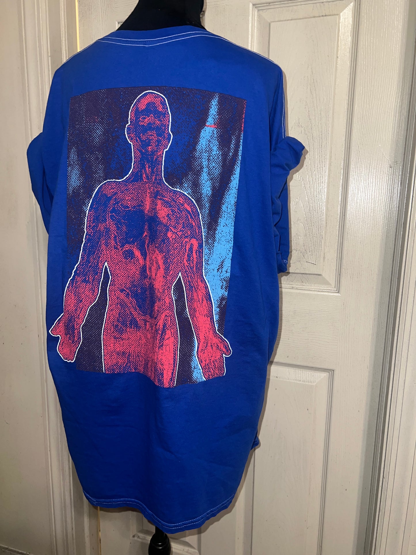 Nirvana Double Sided Oversized Distressed Tee