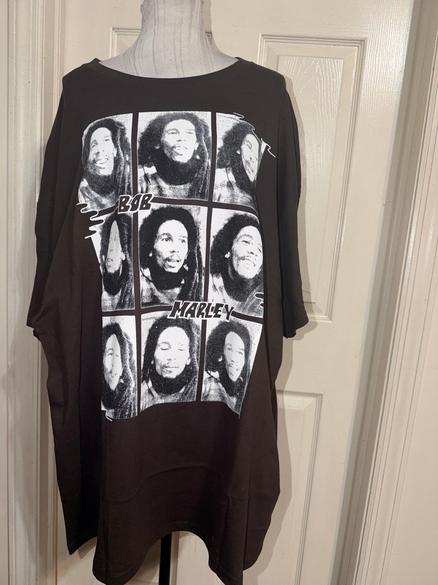Bob Marley Oversized Distressed Tee