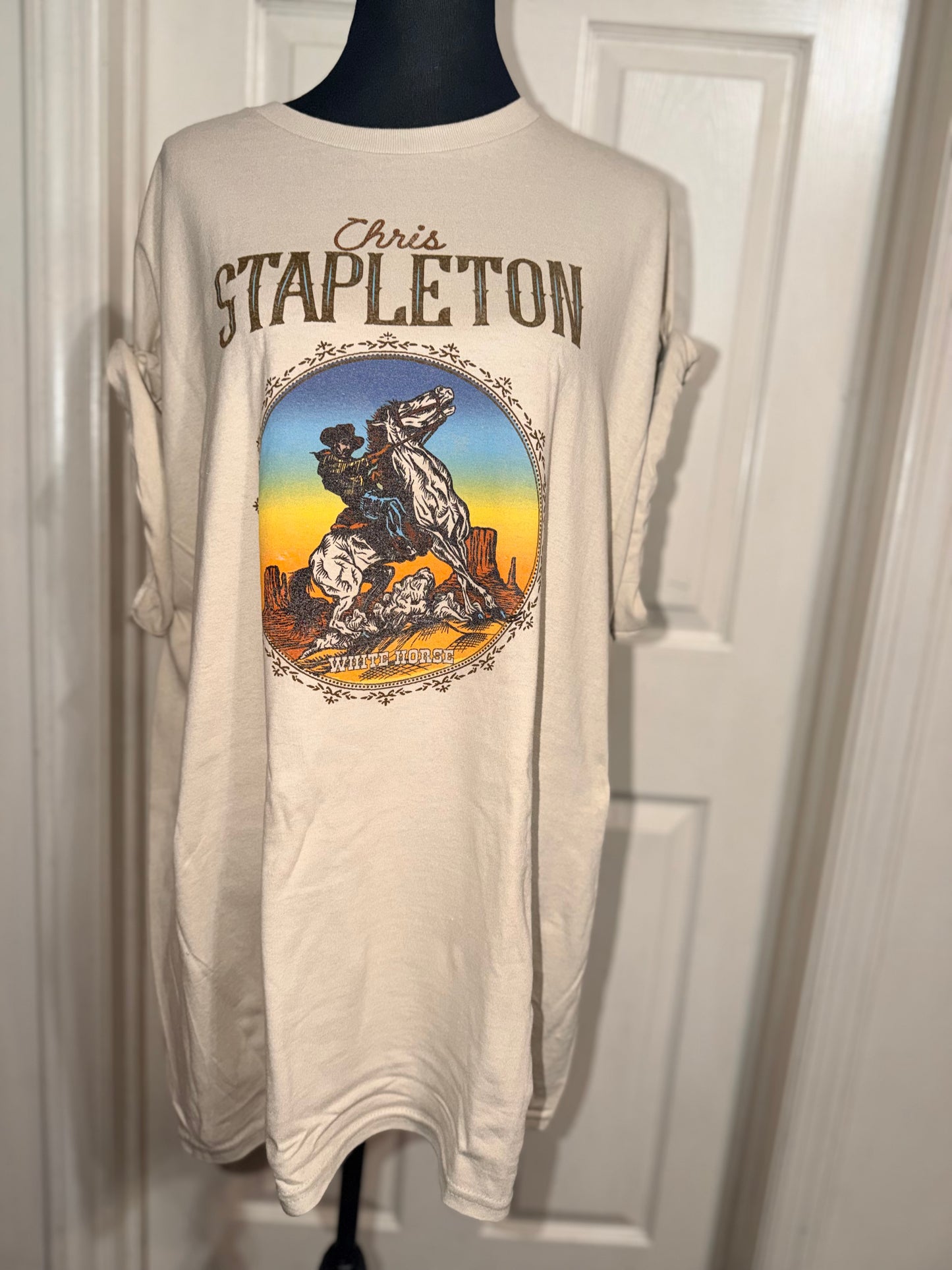 Chris Stapleton Oversized Distressed Tee