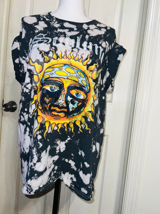 Sublime Tie Dye Oversized Distressed Tee