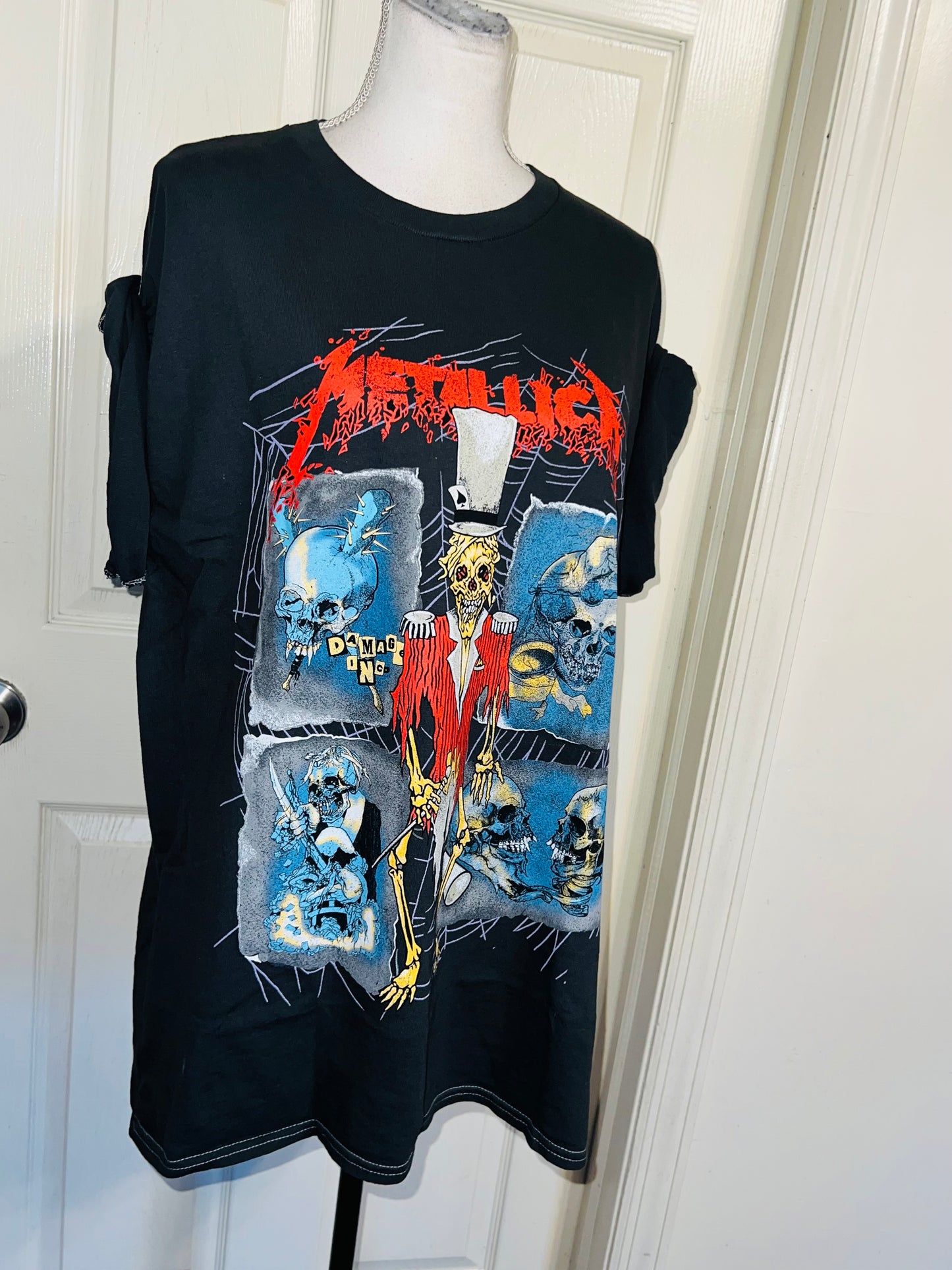 Metallica Double Sided Oversized Distressed Tee