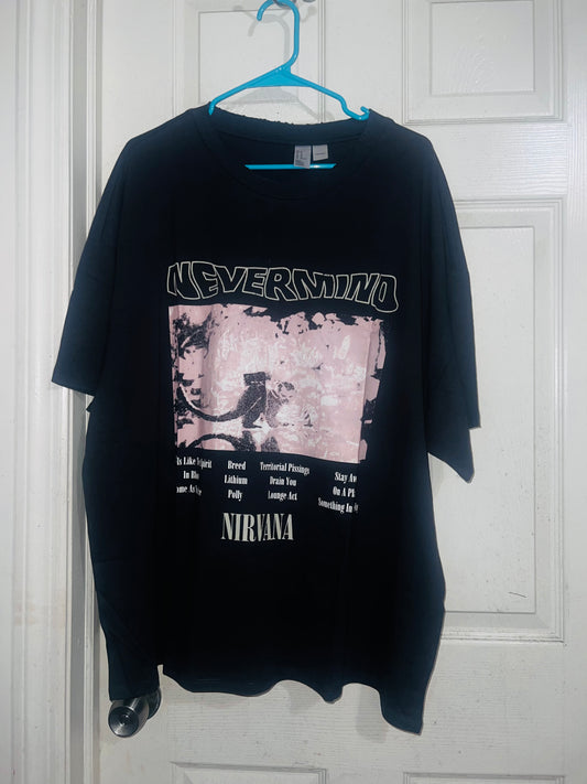 Nirvana Nevermind Oversized Distressed Tee