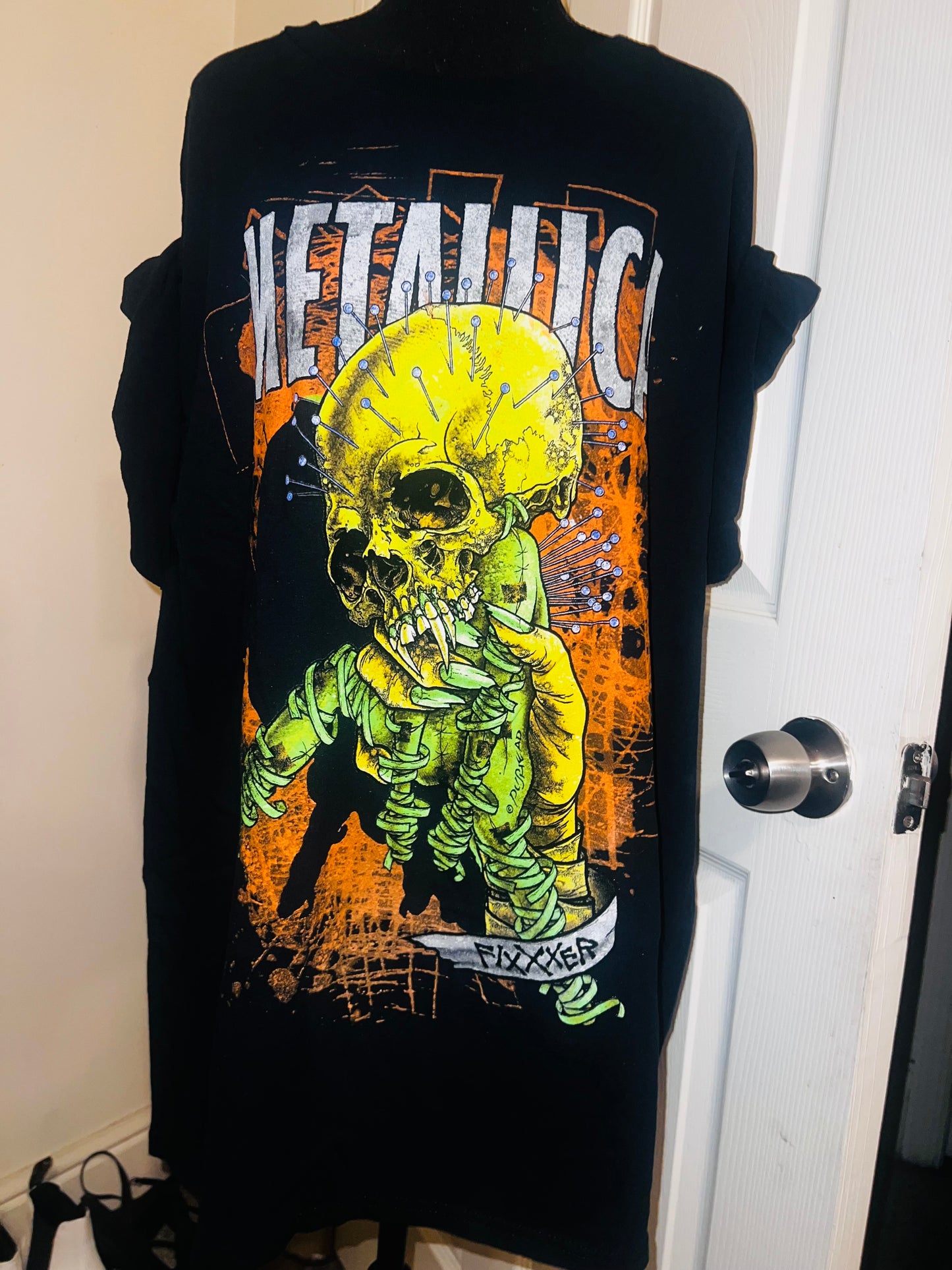 Metallica Fixxer Oversized Distressed Tee