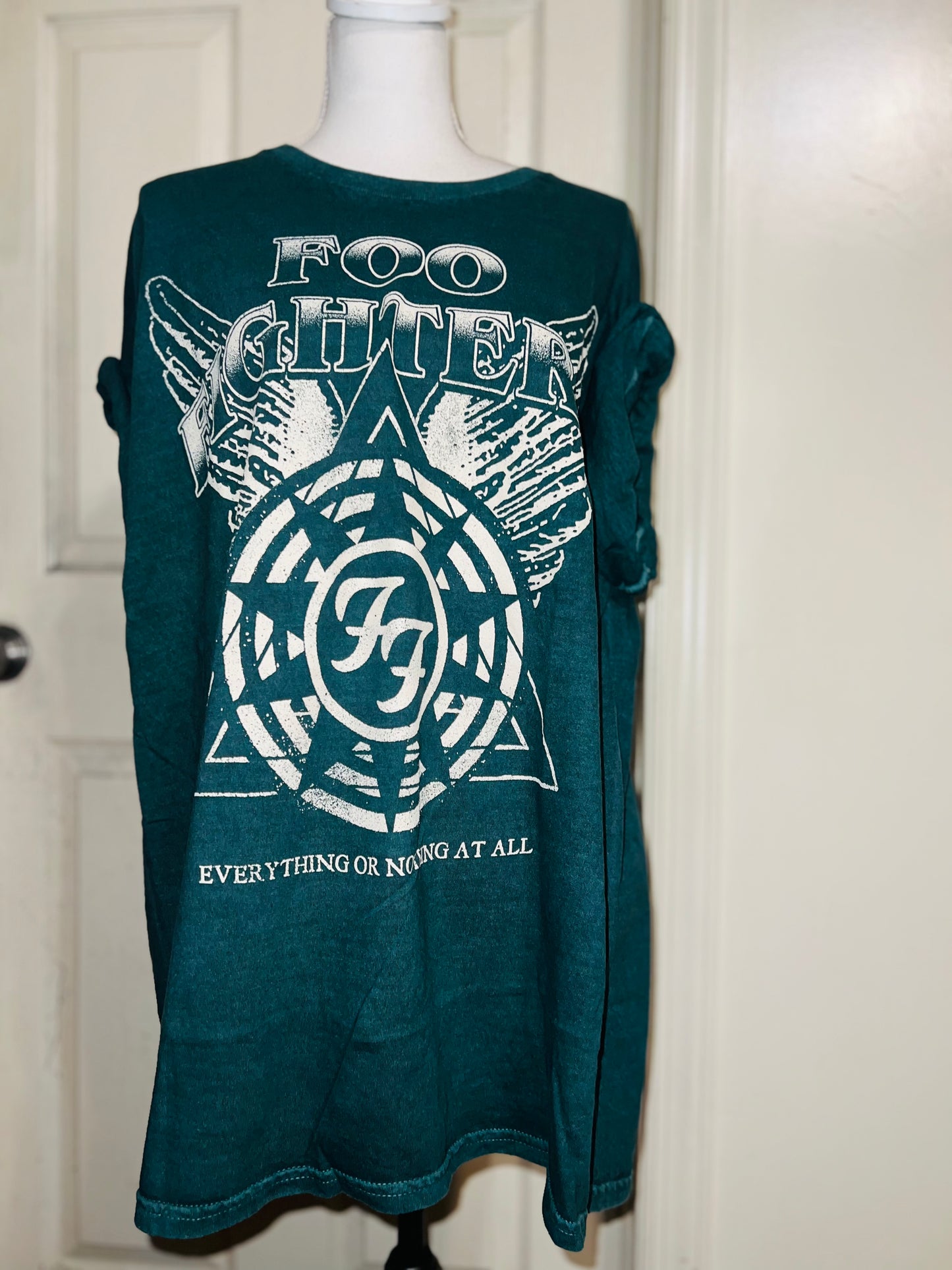 Foo Fighters Oversized Distressed Tee