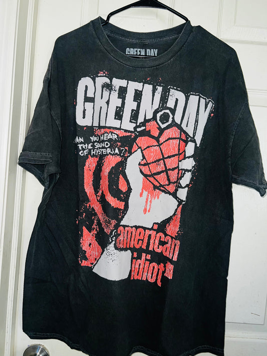 Green Day American Idiot Oversized Distressed Tee