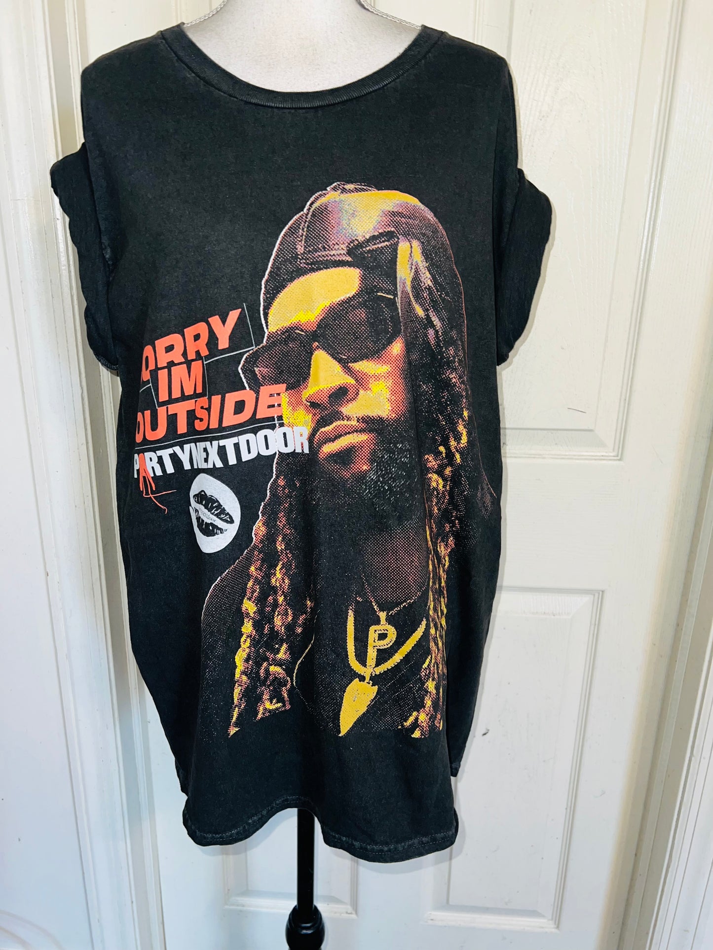 PartyNextDoor Oversized Distressed Tee