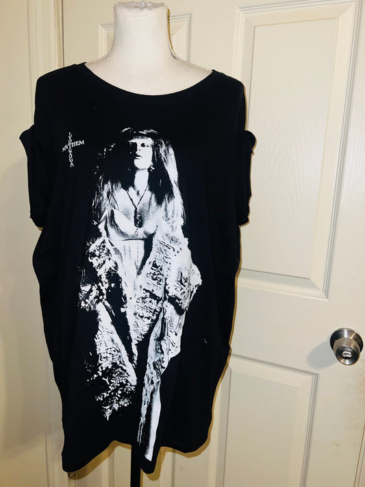 Lady Gaga Oversized Distressed Tee