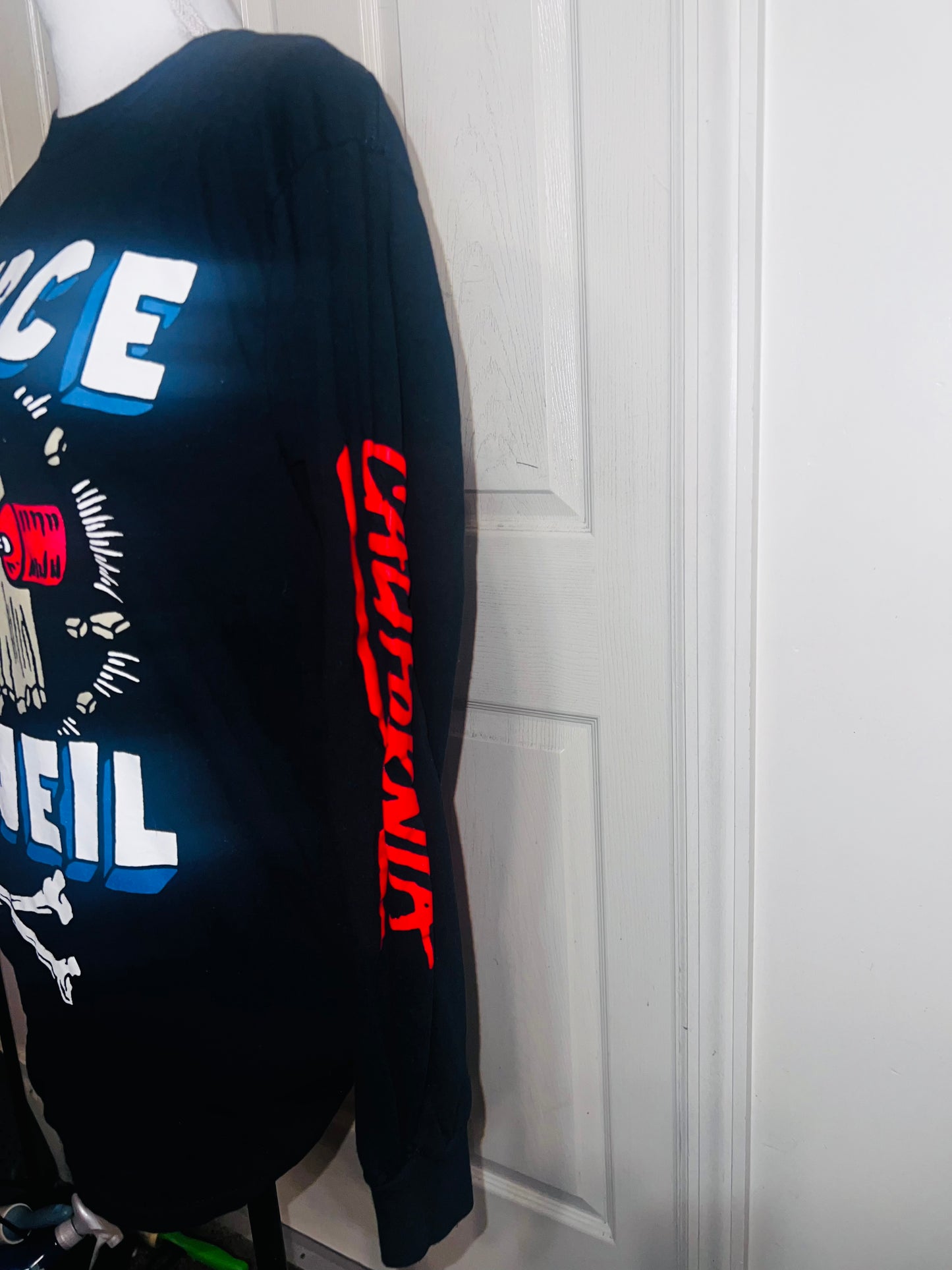 Pierce the Veil Oversized Distressed Long Sleeve Shirt