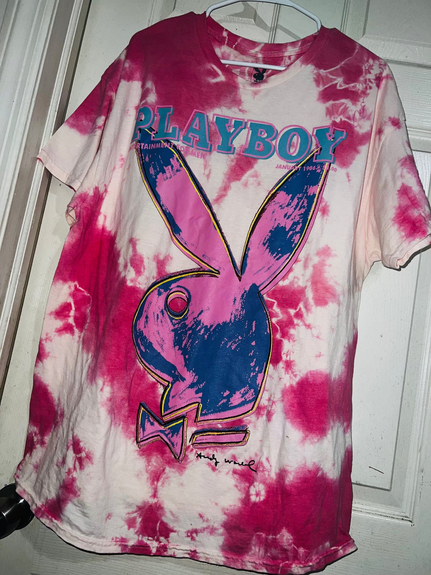 Playboy Andy Warhol Tie Dye Oversized Tee