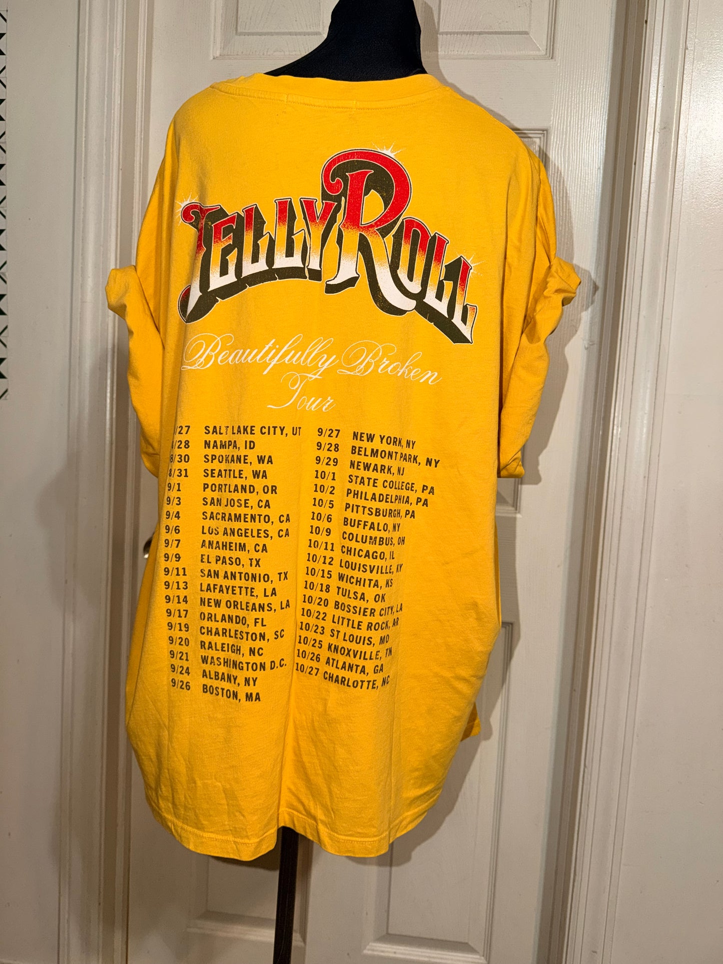 Jelly Roll Double Sided Oversized Distressed Tee