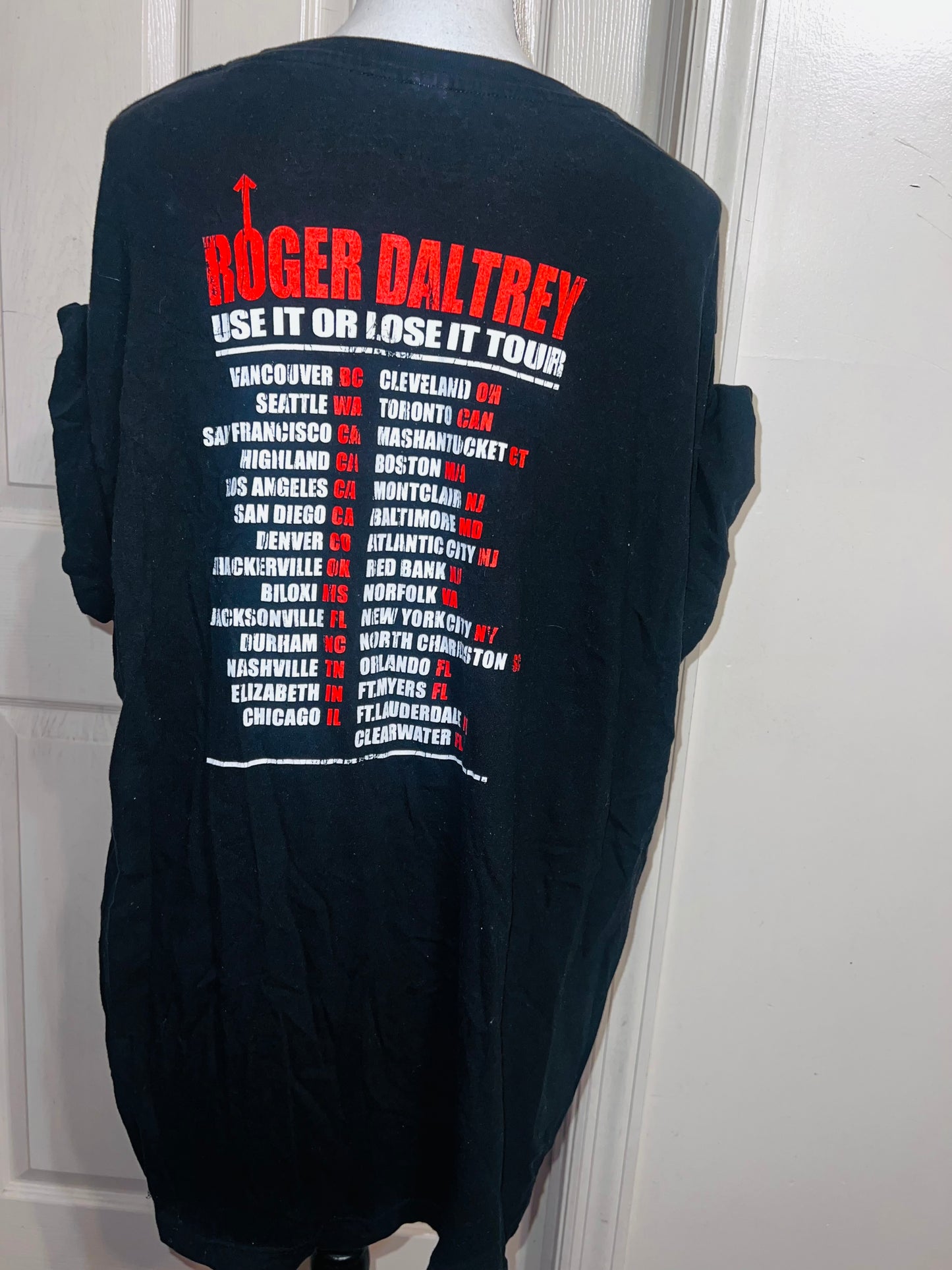 Roger Daltrey Double Sided Oversized Distressed Vintage Tee