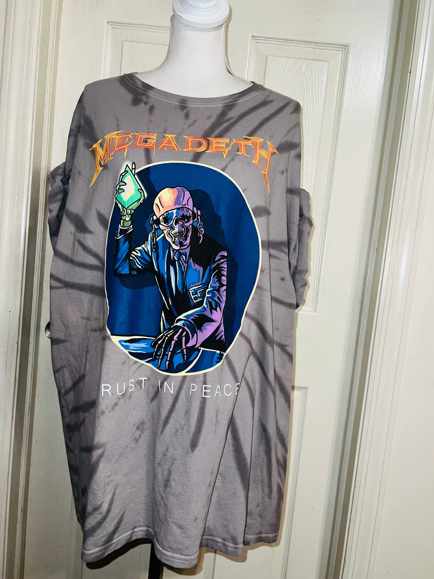 Megadeath Tie Dye Oversized Diss. Tee