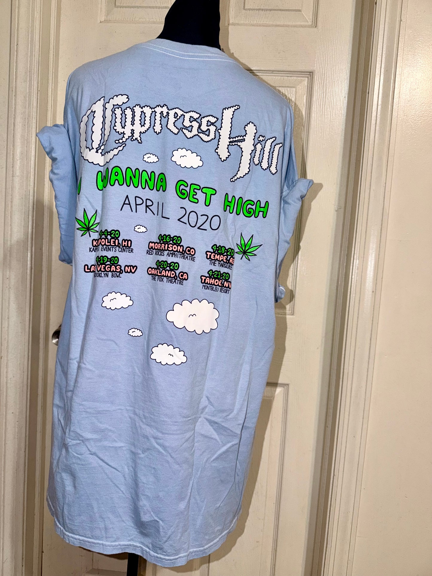 Cypress Hill Double Sided Oversized Distressed Tee