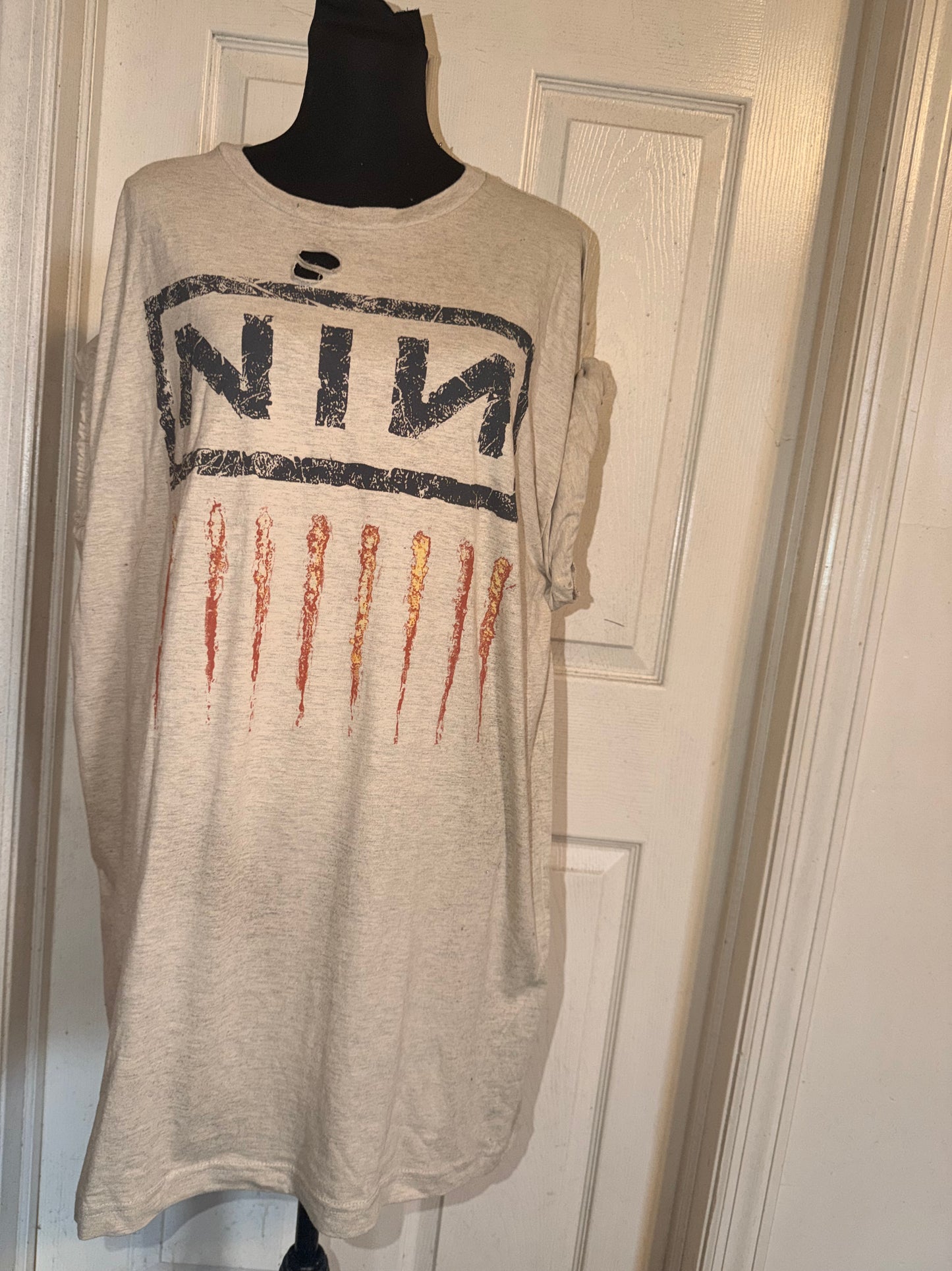 Nine Inch Nails Oversized Distressed Tee