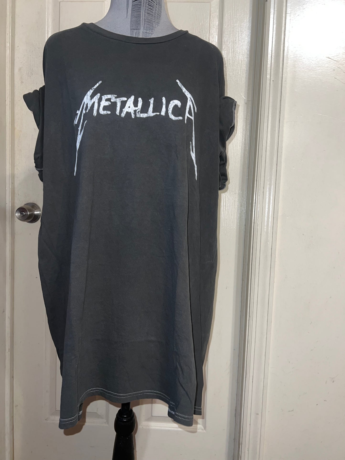 Metallica Double Sided Oversized Distressed Tee