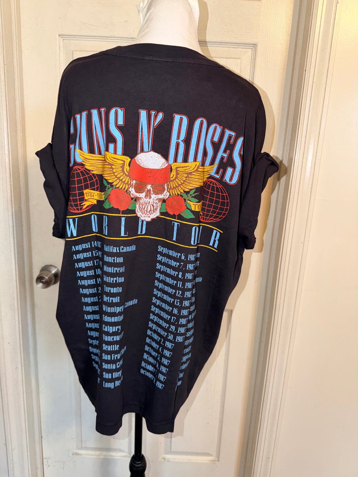 Guns N’ Roses Double Sided Oversized Distressed Tee