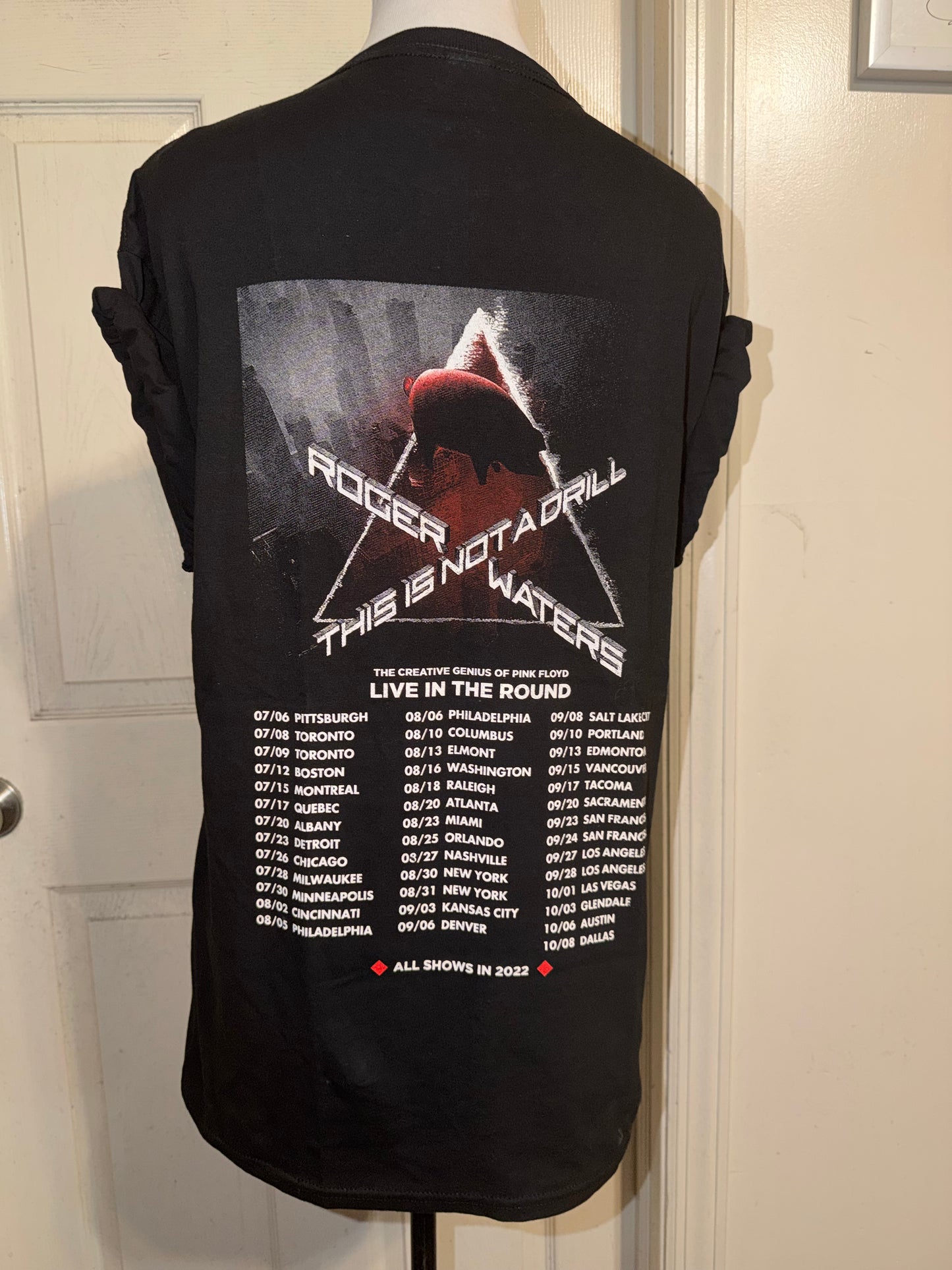 Pink Floyd Roger Waters Oversized Double Sided Distressed Tee