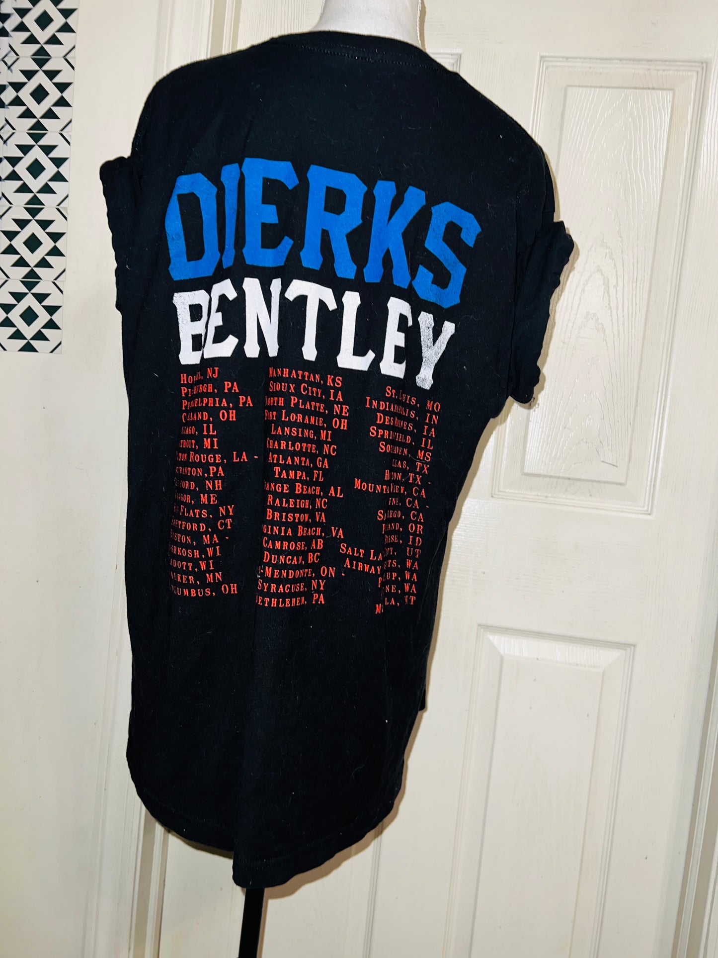 Dirks Bentley 2015 Double Sided Distressed Tee