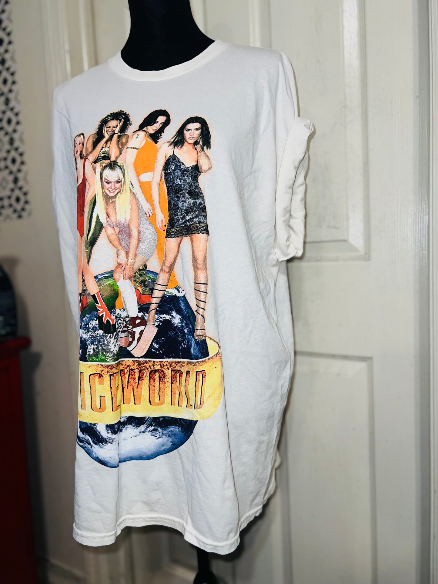 The Spice Girls “Spiceworld” Oversized Distressed Tee