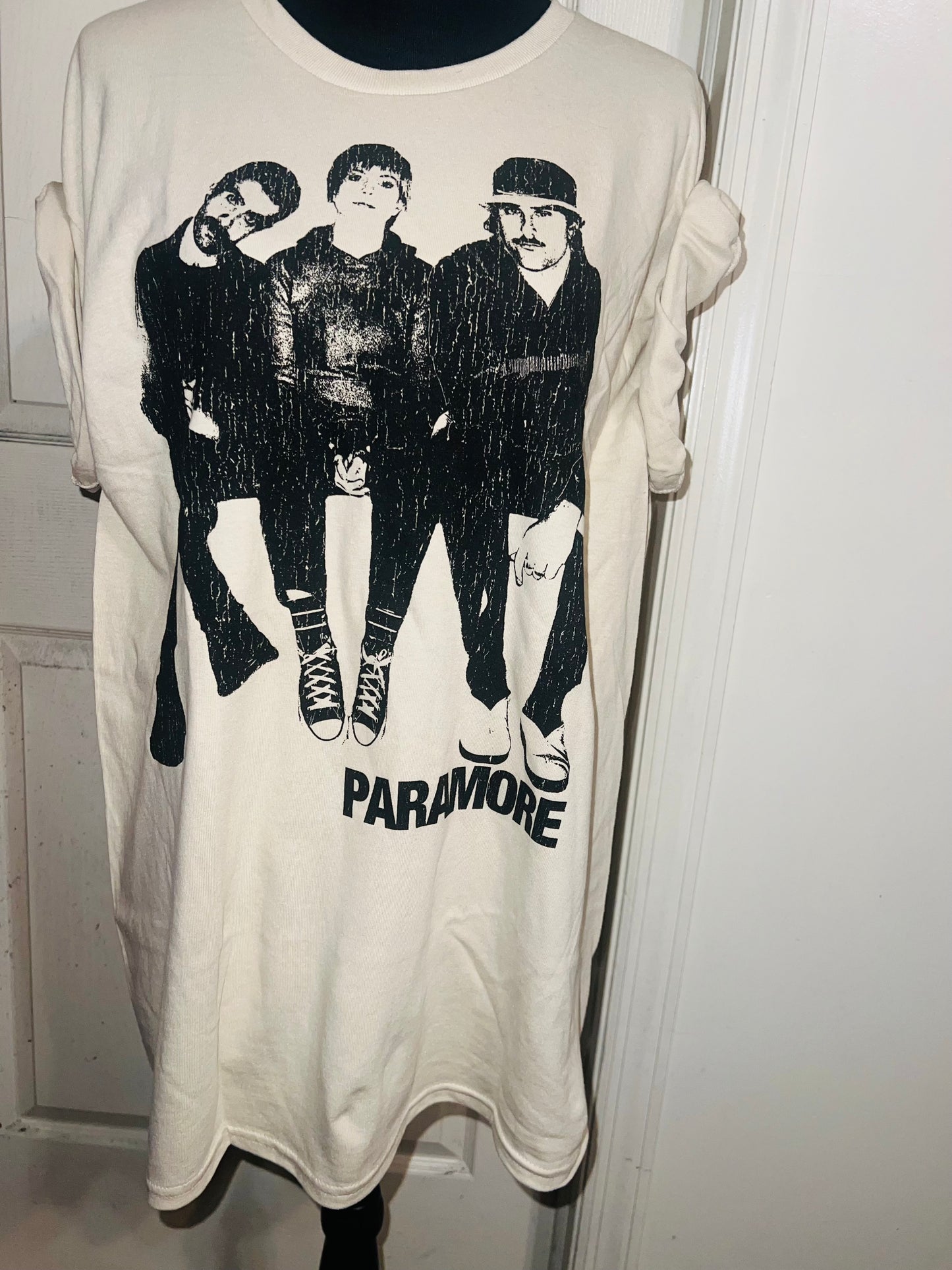 Paramore Oversized Distressed Tee