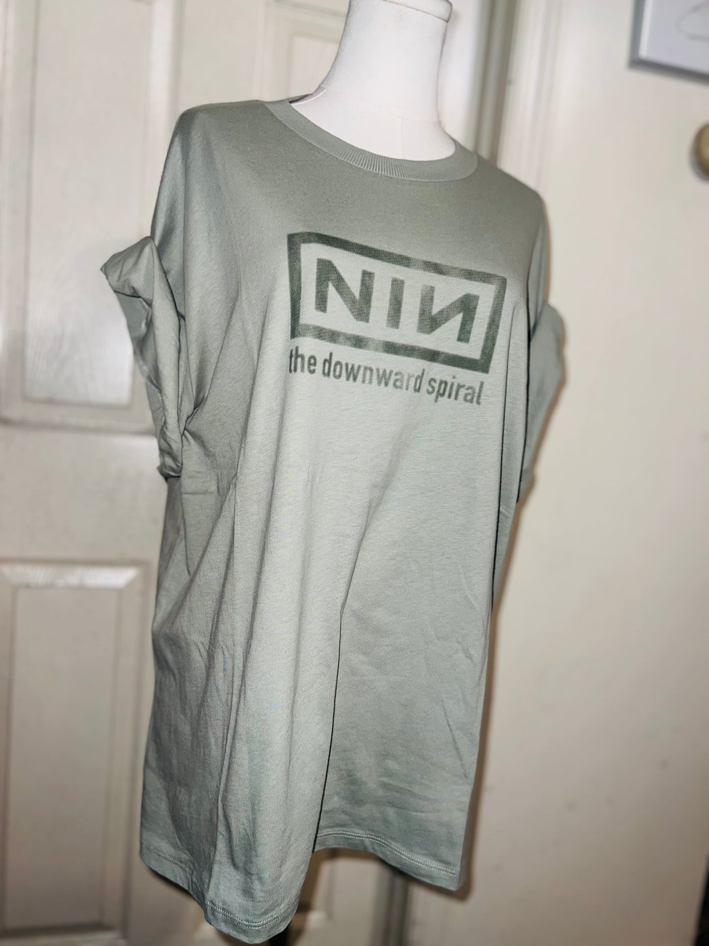 Nine Inch Nails Double Sided Oversized Distressed Tees