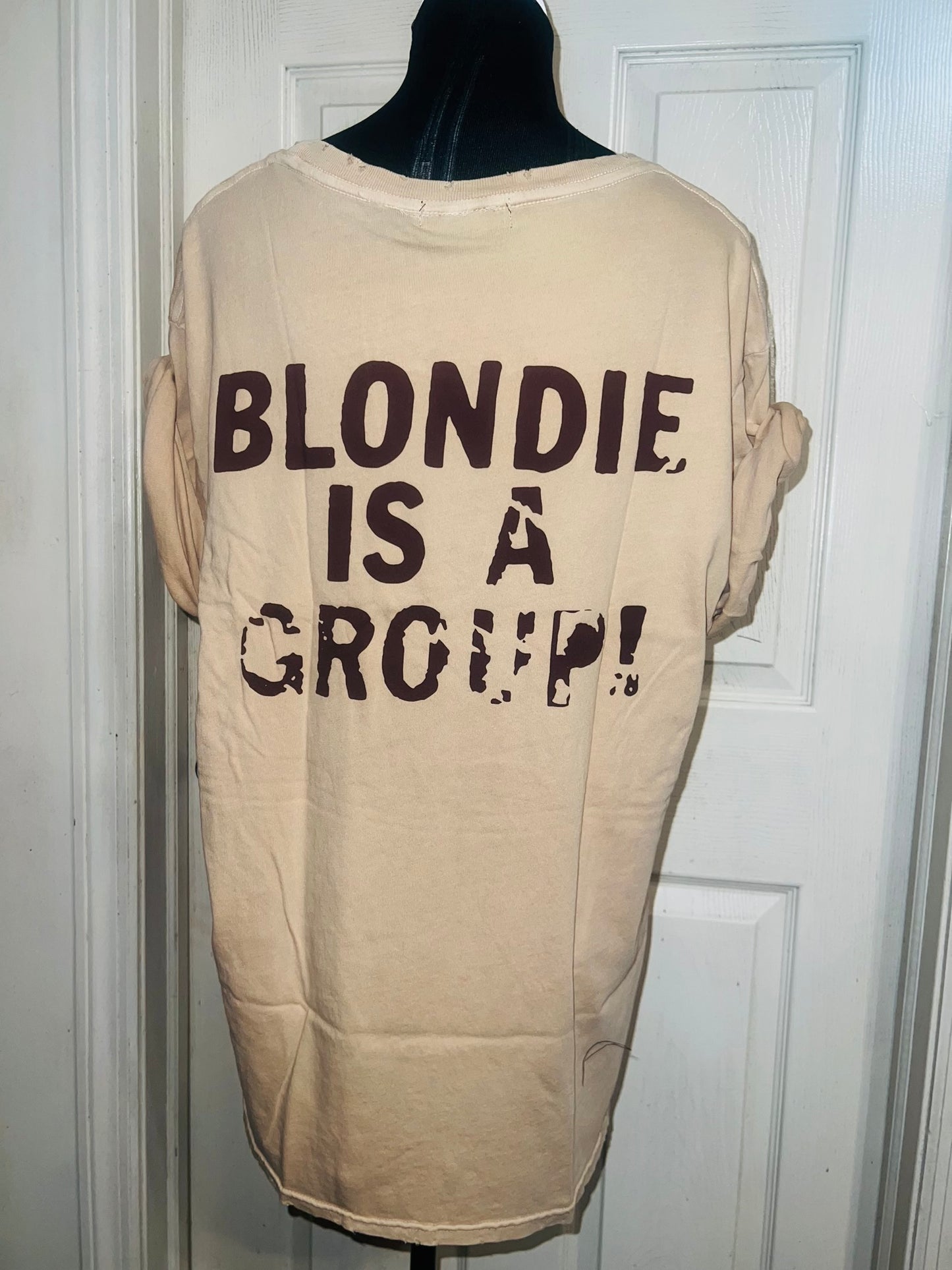 Blondie Double Sided Oversized Distressed Tee