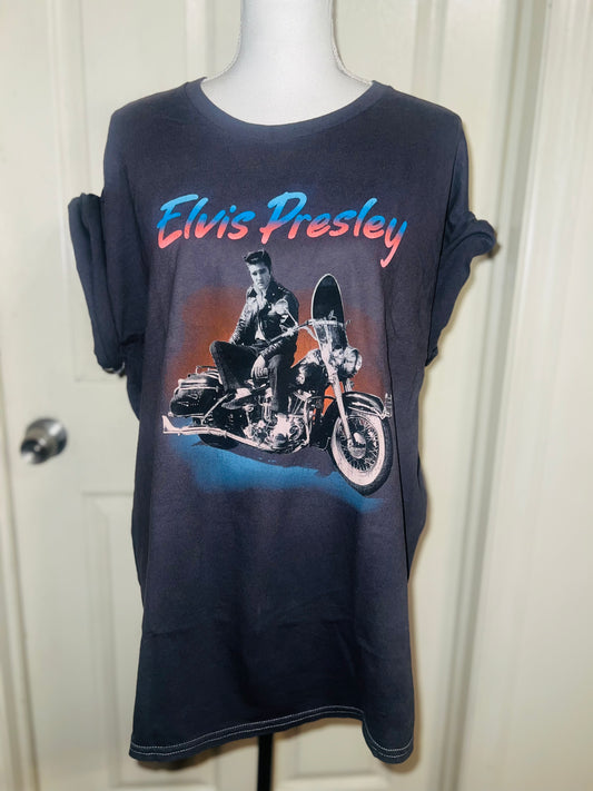 Elvis Oversized Distressed Tee