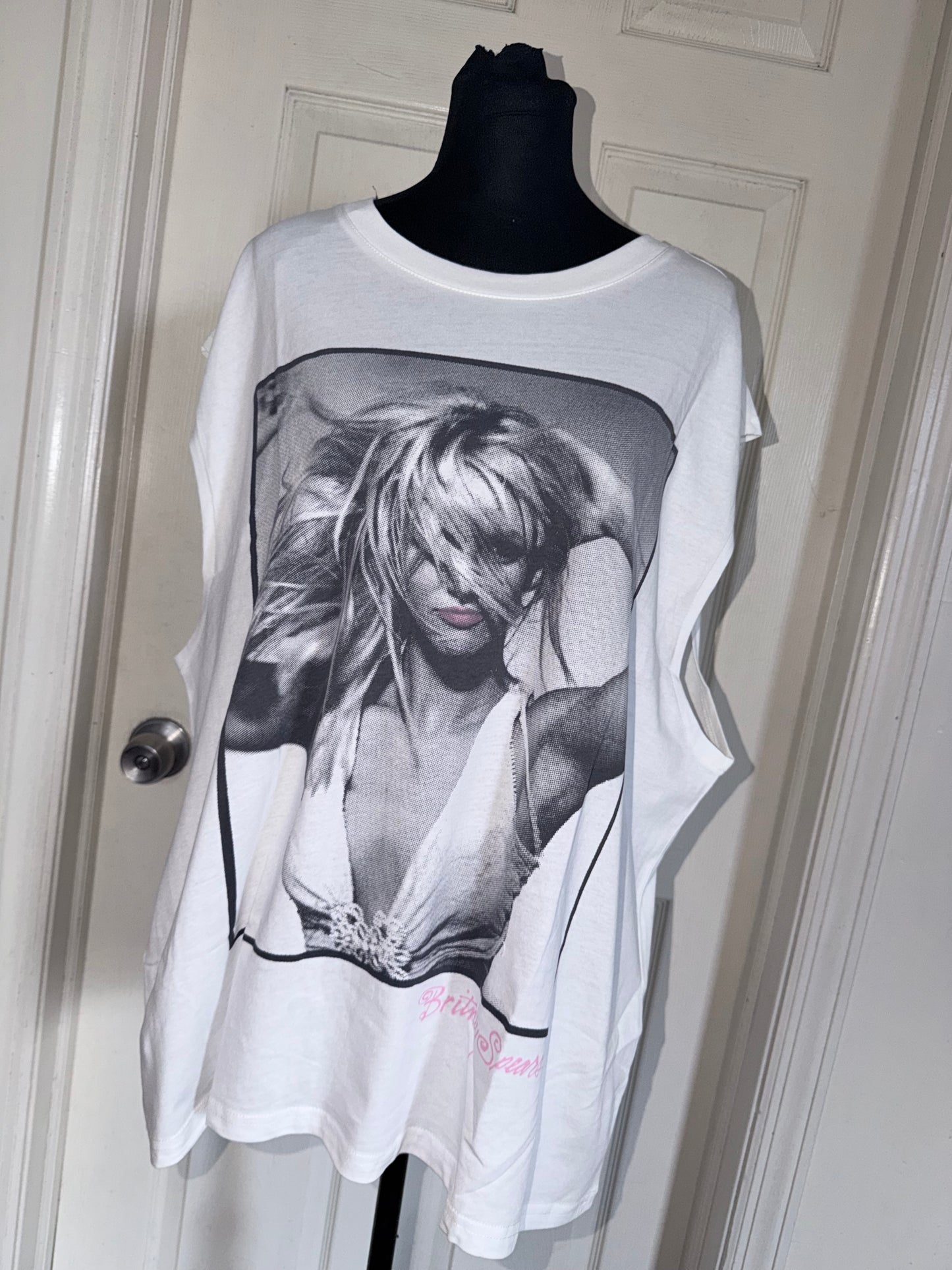 Britney Spears Oversized Distressed Tank