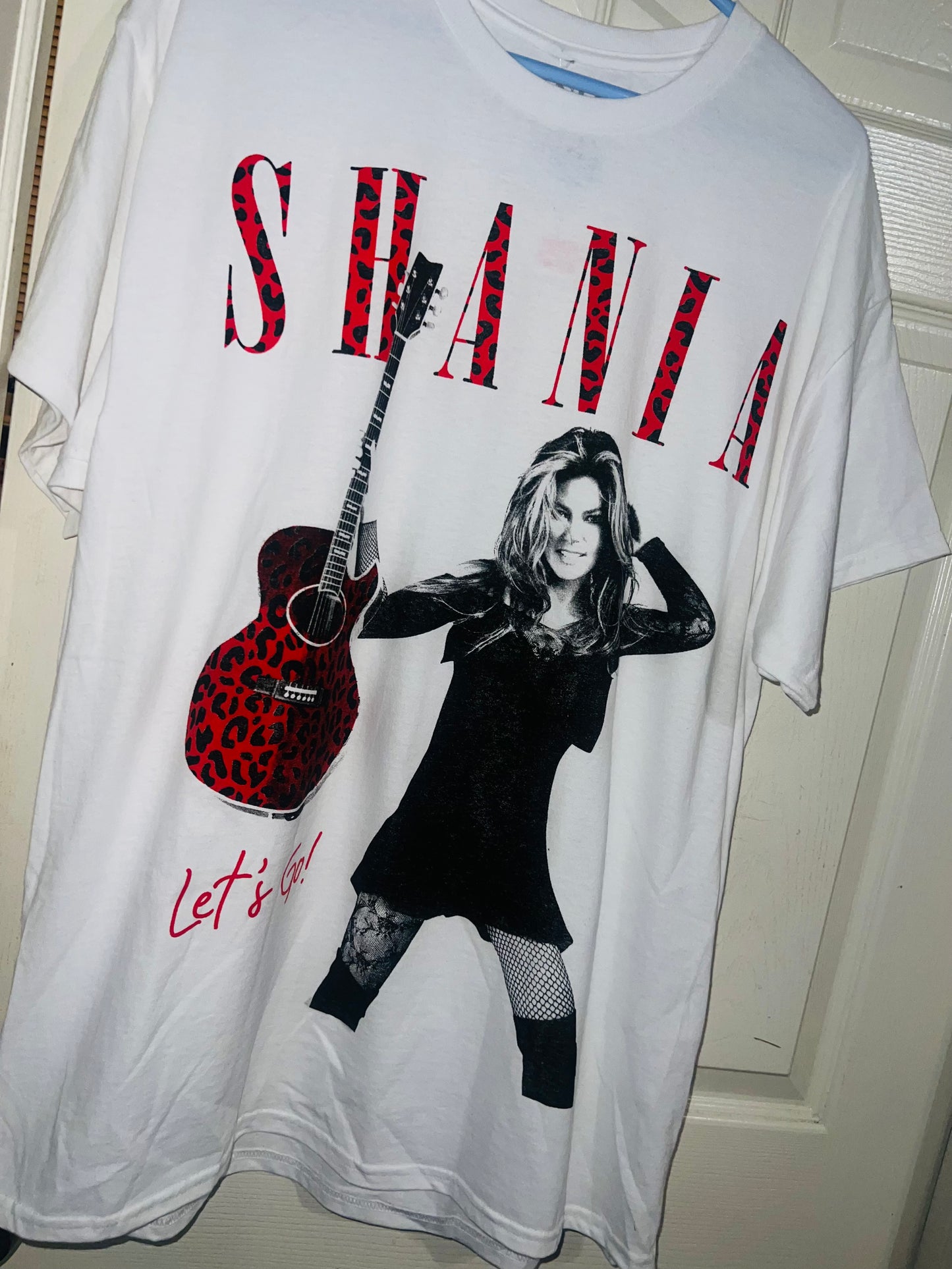 Shania Twain Oversized Distressed Tee