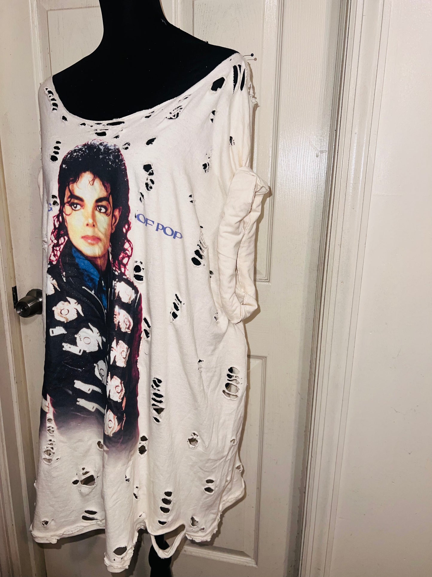 Michael Jackson Oversized Distressed Tee
