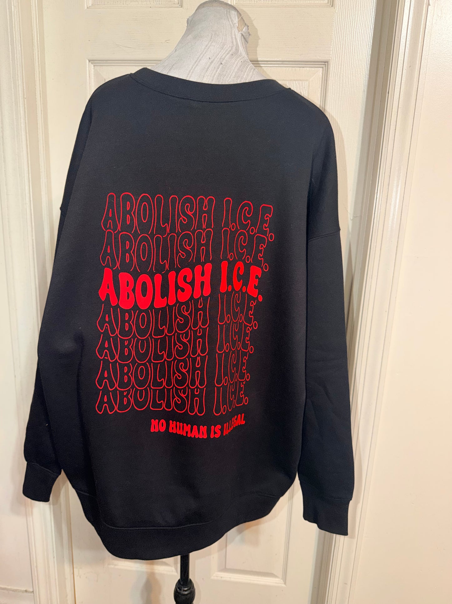 Abolish ICE Double Sided Oversized Tee or Sweatshirt