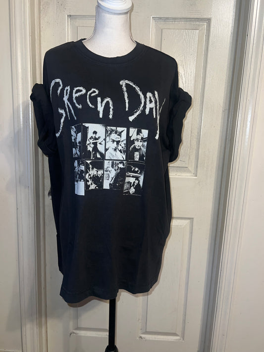 Green Day Oversized Distressed Tee
