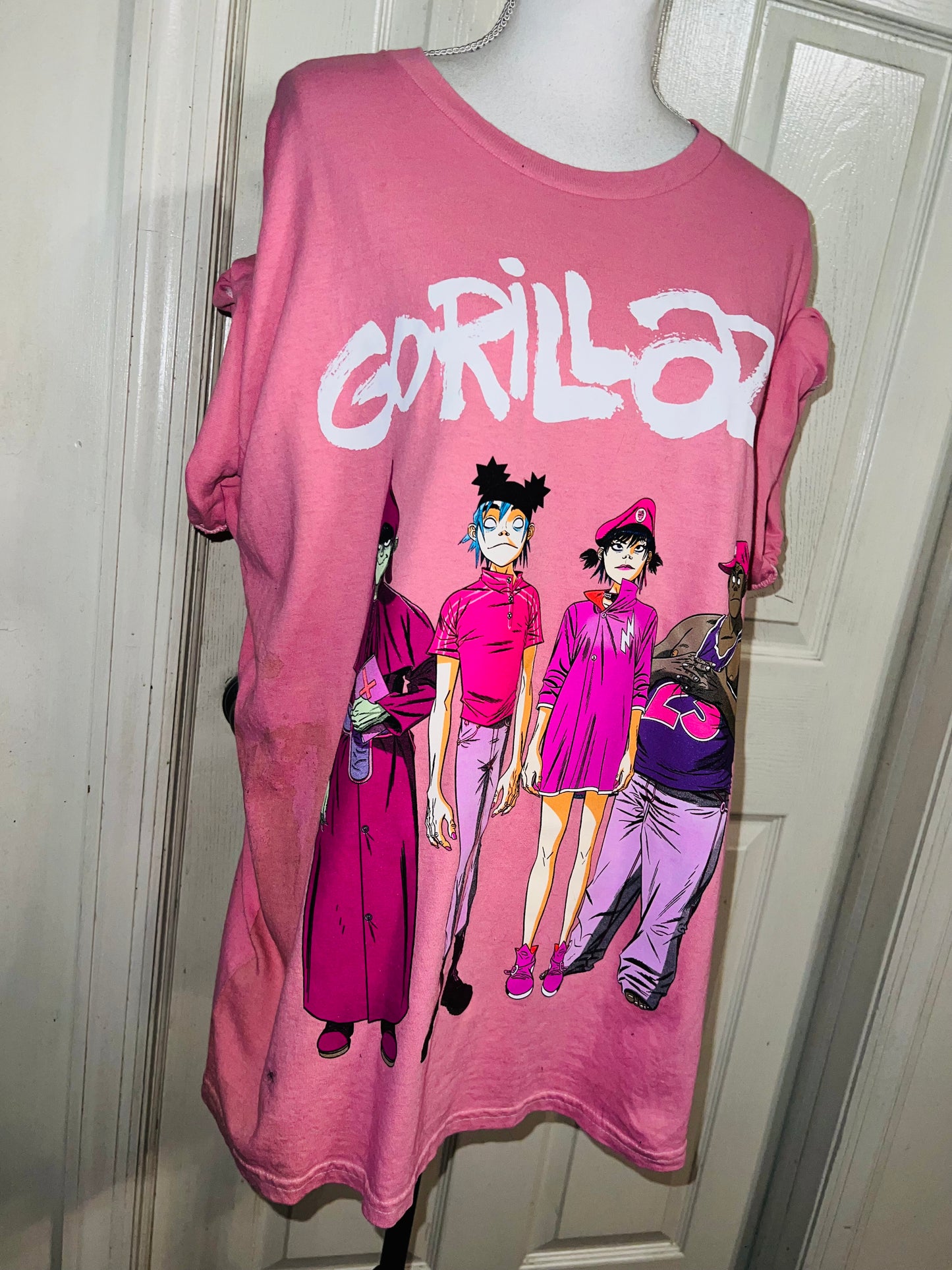 Gorillaz Oversized Distressed Tee