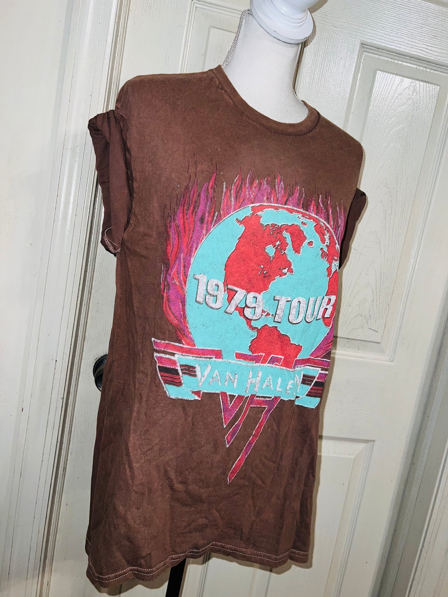 Van Halen 1979 Oversized Distressed Tee