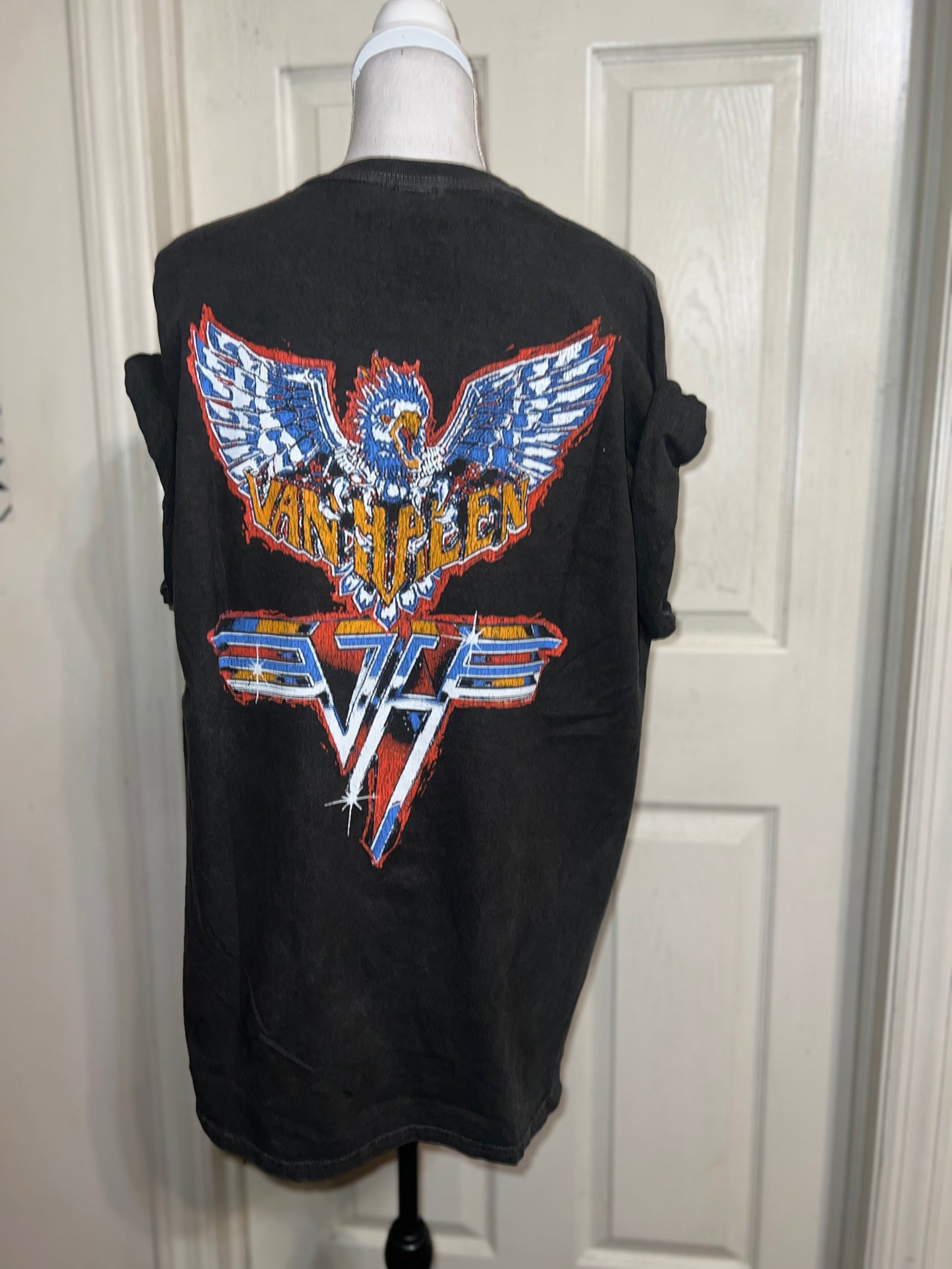 Van Halen Double Sided Oversized Distressed Tee