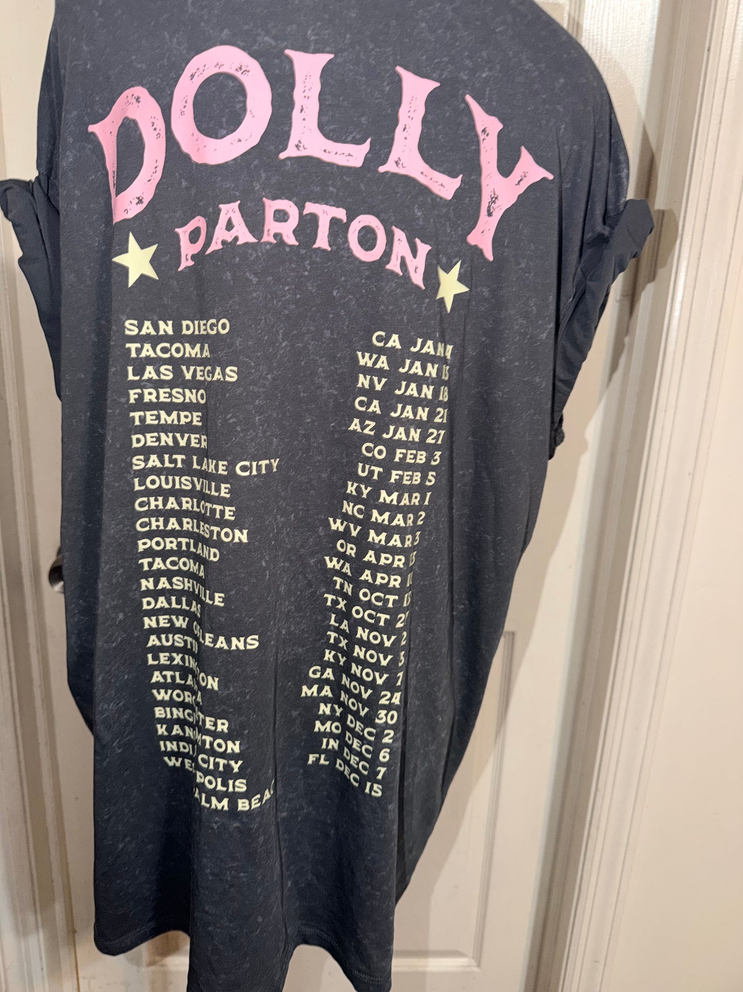 Dolly Parton Double Sided Oversized Distressed Tee