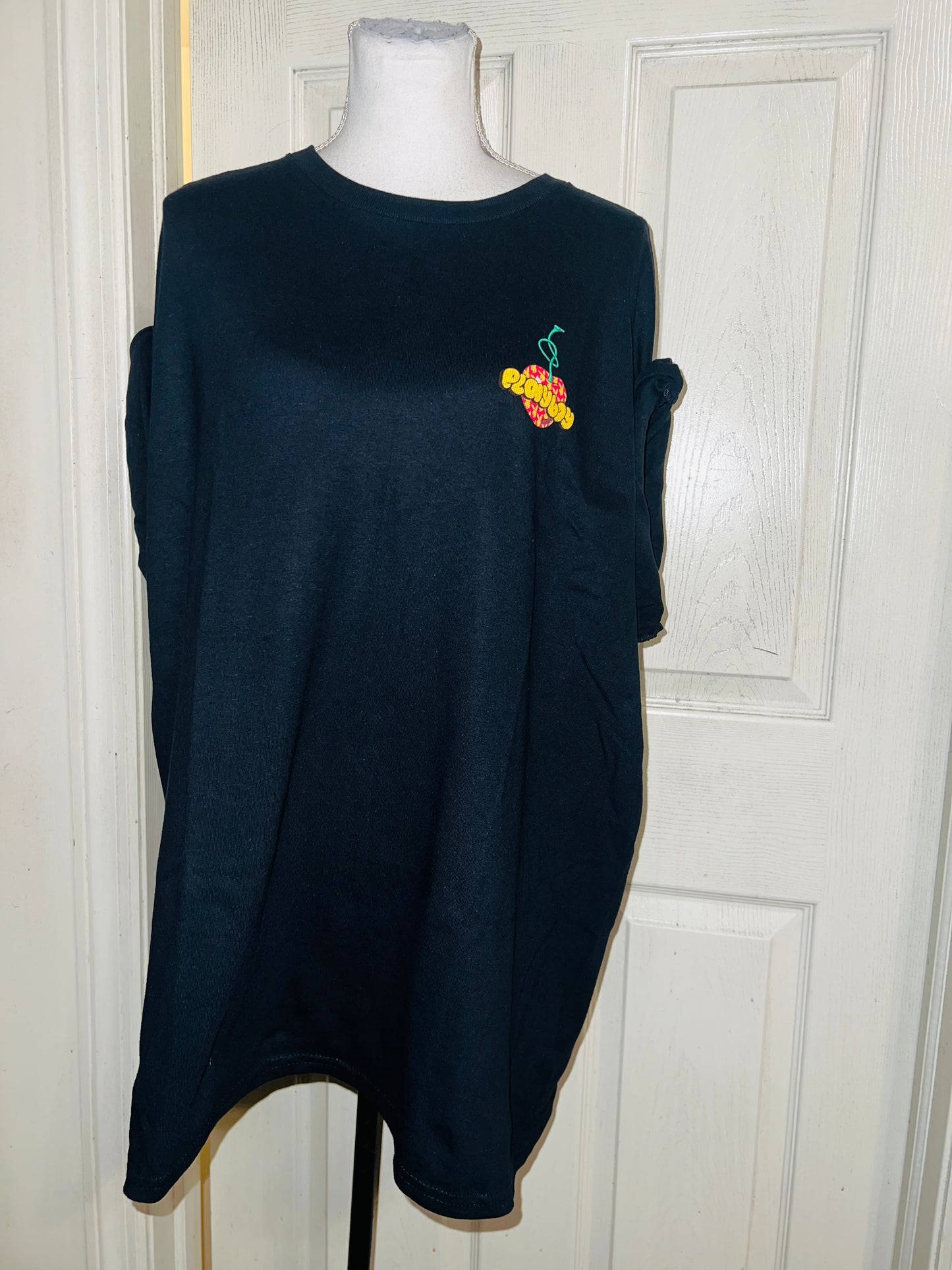 Playboy Cherry Double Sided Oversized Distressed Tee