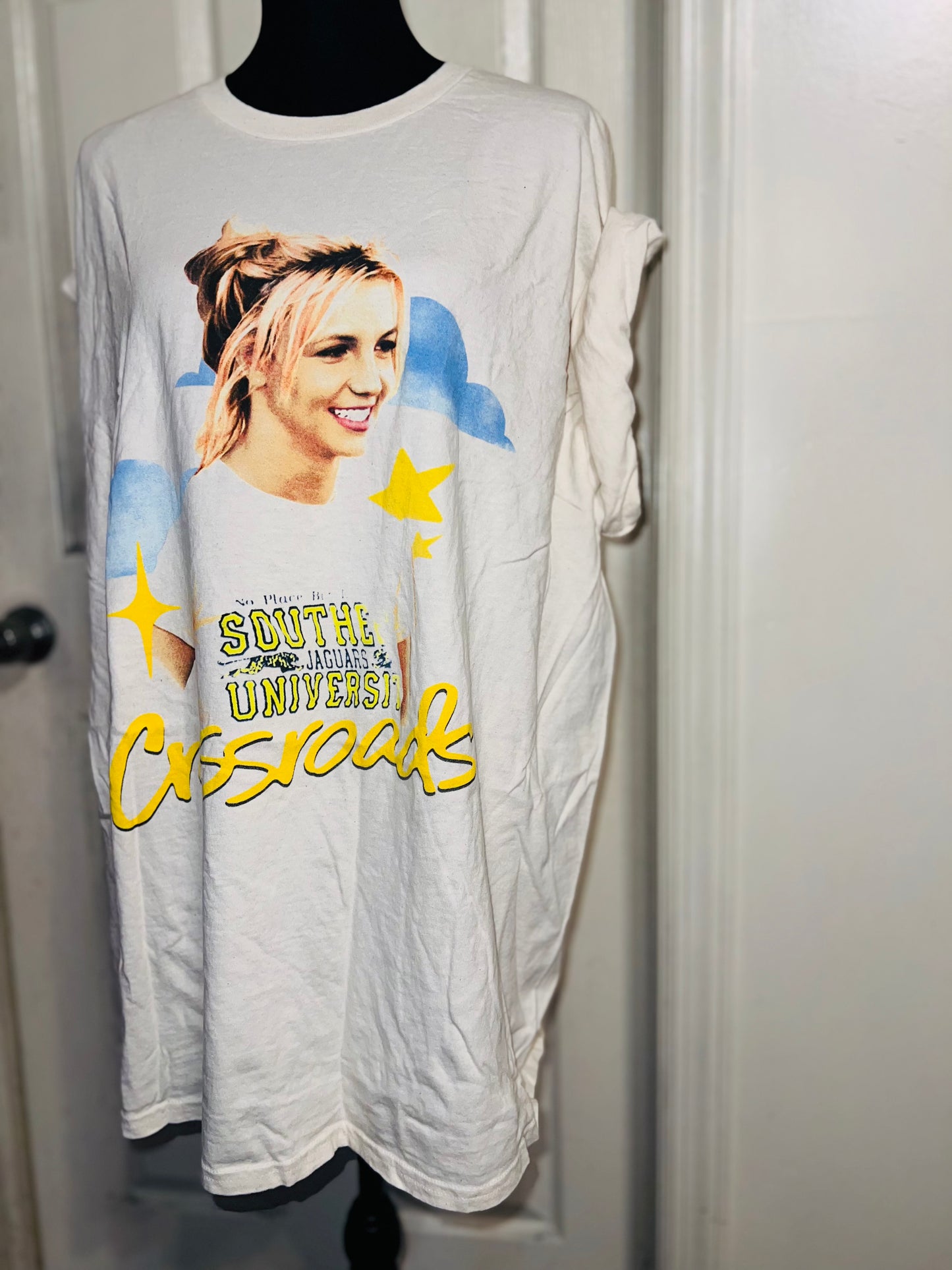 Crossroads Britney Oversized Distressed Tee