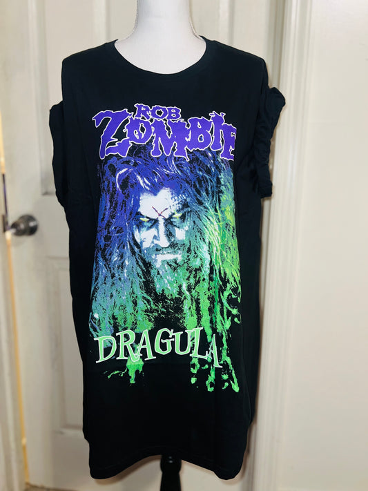 Rob Zombie Oversized Distressed Tee