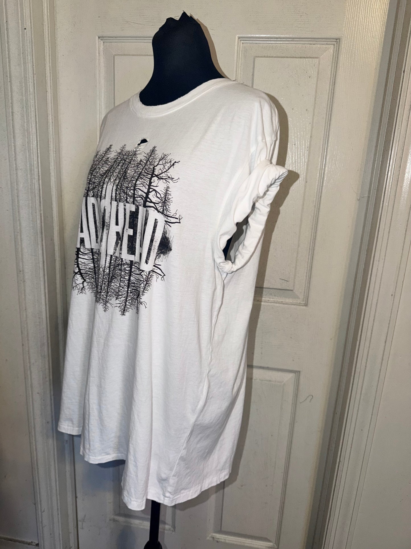 Radiohead Oversized Distressed Tee